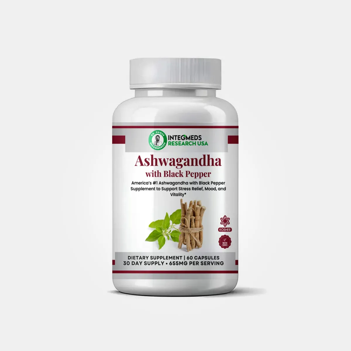 INTEGMEDS Ashwagandha With Black Pepper 60 Capsules
